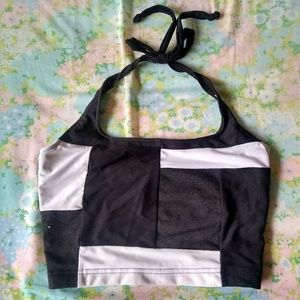 Vintage crop halter top